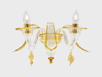 THALIA - Murano glass wall lamp by Sogni Di Cristallo - view 2